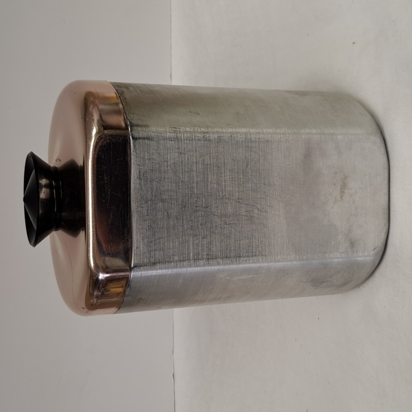 Mid-Century Modern brushed aluminum flour canister - Picture 10 of 10